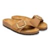 Madrid Big Buckle Nubuk Leather