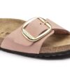 Madrid Big Buckle Nubuk Leather