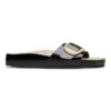 Madrid Big Buckle Pearl Natural Leather Patent