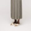 Madrid Big Buckle Pearl Natural Leather Patent