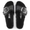 Madrid Big Buckle Shearling Natural Leather Oiled