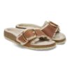 Madrid Big Buckle Shearling Natural Leather Oiled