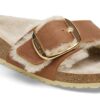 Madrid Big Buckle Shearling Natural Leather Oiled