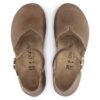 Mary Ring-Buckle Natural Leather