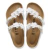 Mayari Flower Embellishment Natural Leather