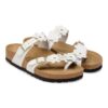 Mayari Flower Embellishment Natural Leather