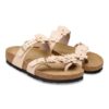 Mayari Flower Embellishment Natural Leather