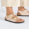 Milano Big Buckle Natural Leather Patent