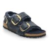 Milano Big Buckle Shearling Natural Leather Oiled