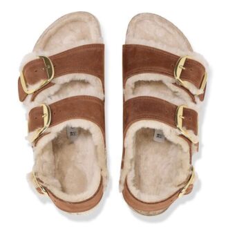 Milano Big Buckle Shearling Natural Leather Oiled