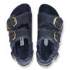 Milano Big Buckle Shearling Natural Leather Oiled