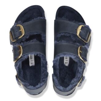 Milano Big Buckle Shearling Natural Leather Oiled
