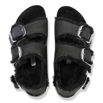 Milano Big Buckle Shearling Natural Leather Oiled