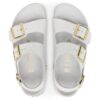 Milano Embossed Leather Emboss White