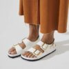Milano Embossed Leather Emboss White