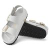 Milano Embossed Leather Emboss White