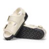 Milano Shearling Natural Leather-Shearling High Shine Ecru