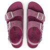 Milano Suede Leather Shimmering Fuchsia