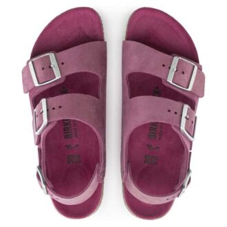 Milano Suede Leather Shimmering Fuchsia