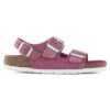 Milano Suede Leather Shimmering Fuchsia