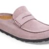 Naples Wrapped Suede Leather Faded Purple