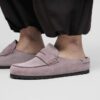 Naples Wrapped Suede Leather Faded Purple