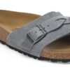 Oita Braided Suede Leather Basalt Gray