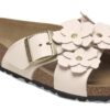 Siena Flower Embellishment Natural Leather