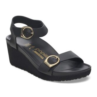 Soley Ring-Buckle Leather Black