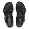 Soley Ring-Buckle Leather Black
