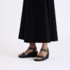 Soley Ring-Buckle Leather Black