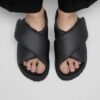 Theda Cross Strap Natural Leather